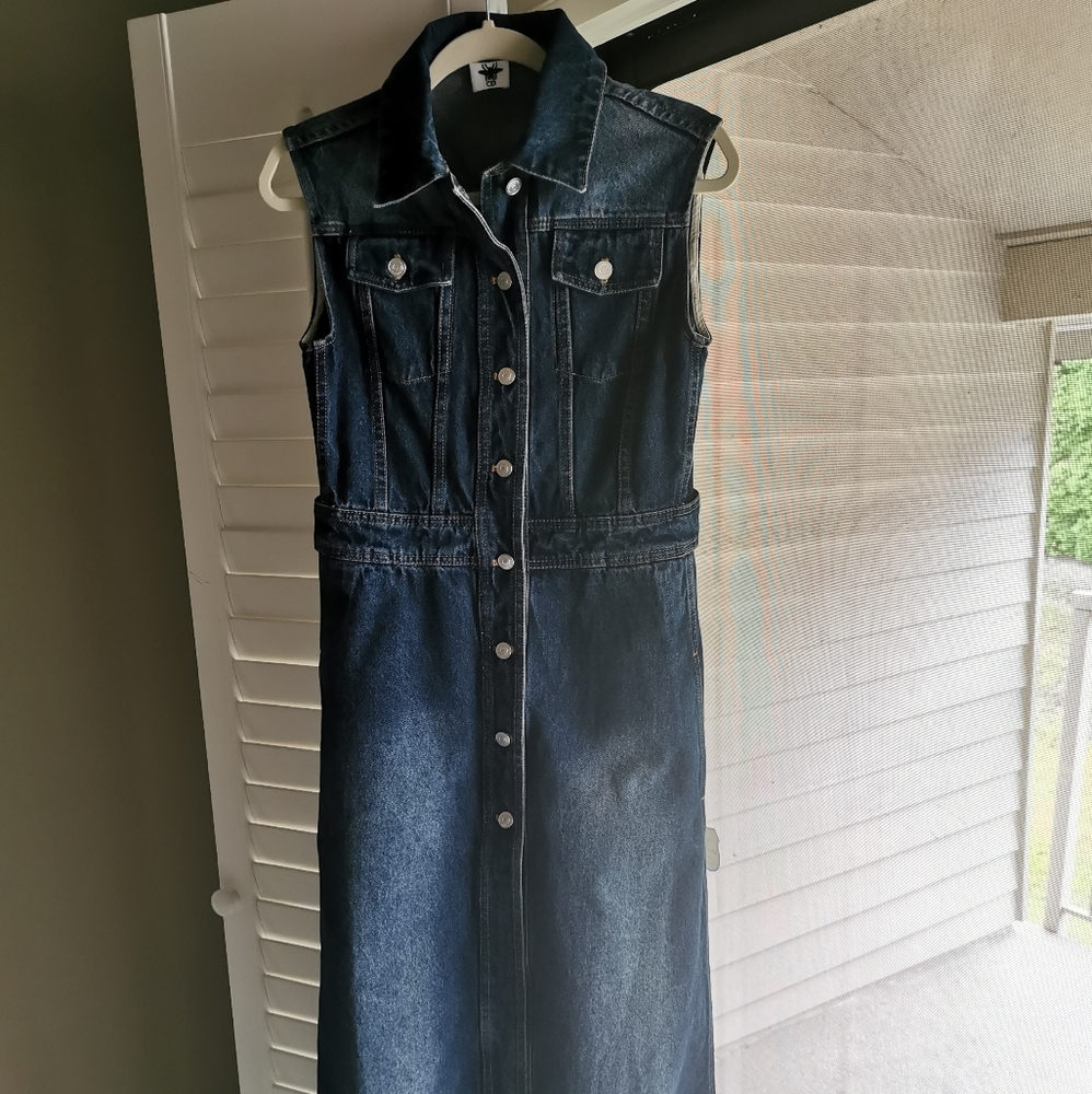 sleeveless vest dress
